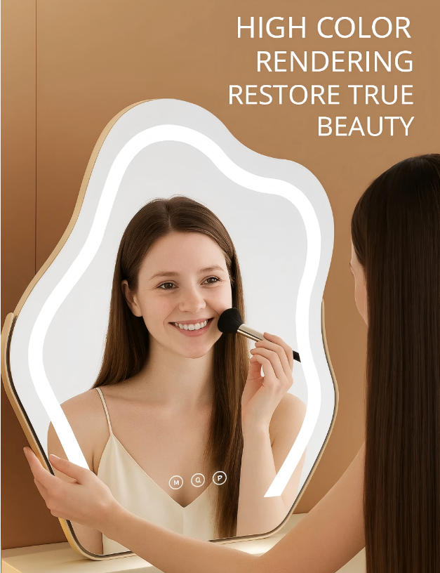 Irregular LED Vanity Mirror with Smart Touch | 3 Sizes | Free Shipping
