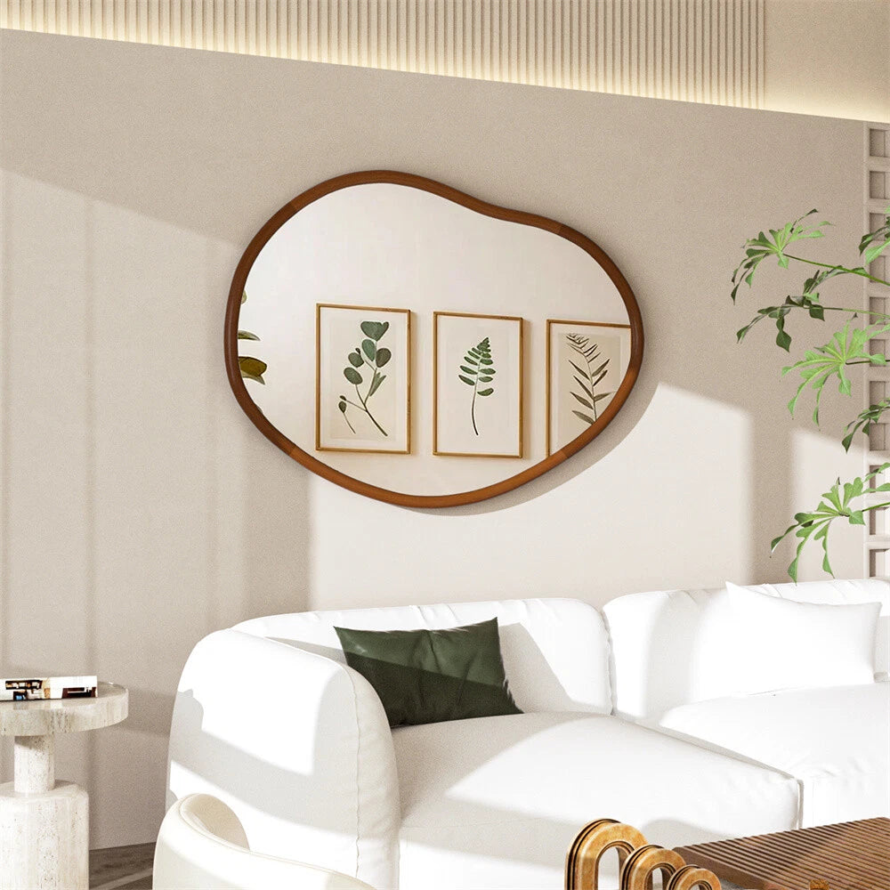 Mid Century Asymmetrical Wall Mirror Organic Mirror Irregular Mirror Home decor