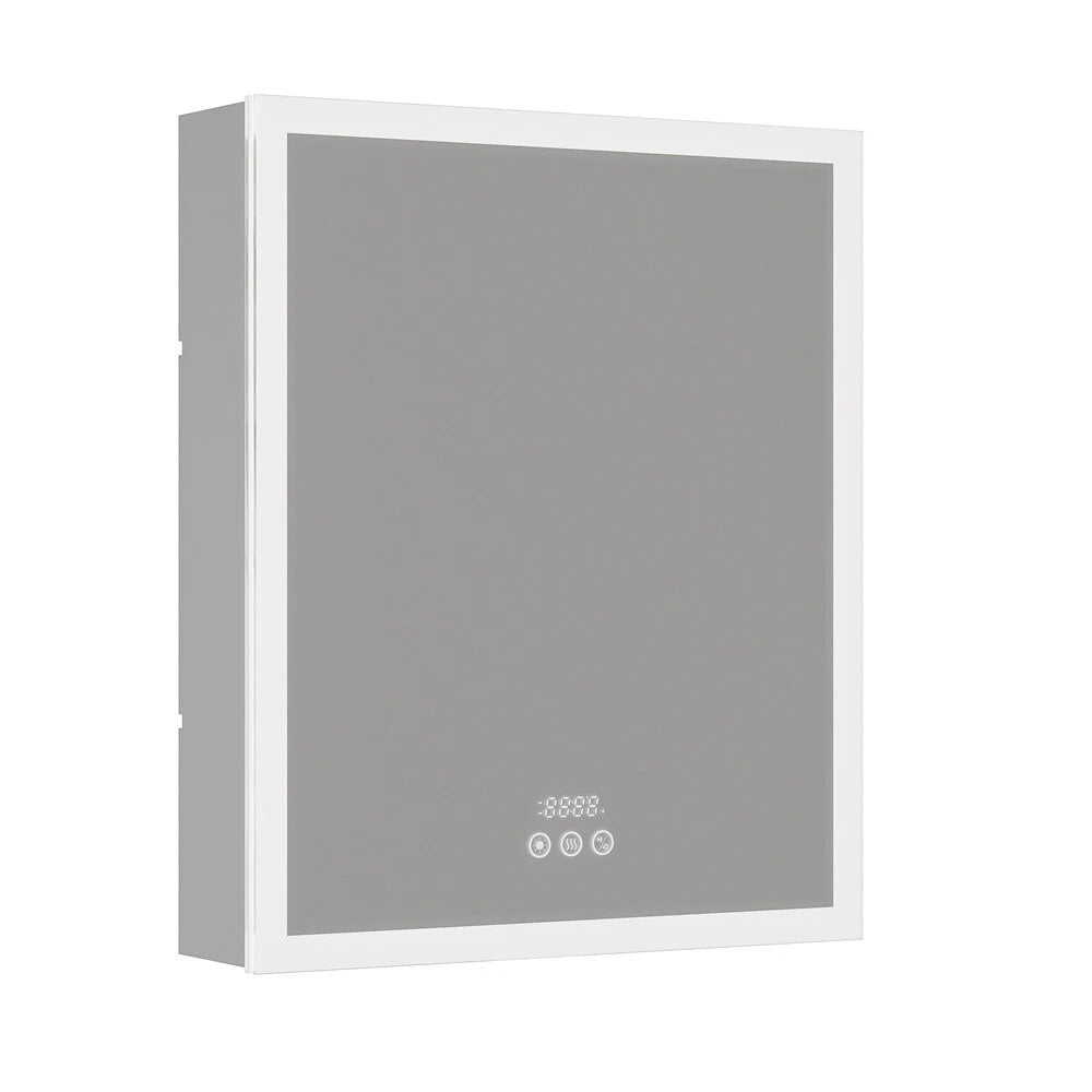 Bluetooth LED Medicine Cabinet with Light Dimmable Wall Mirror Cabinet Storage